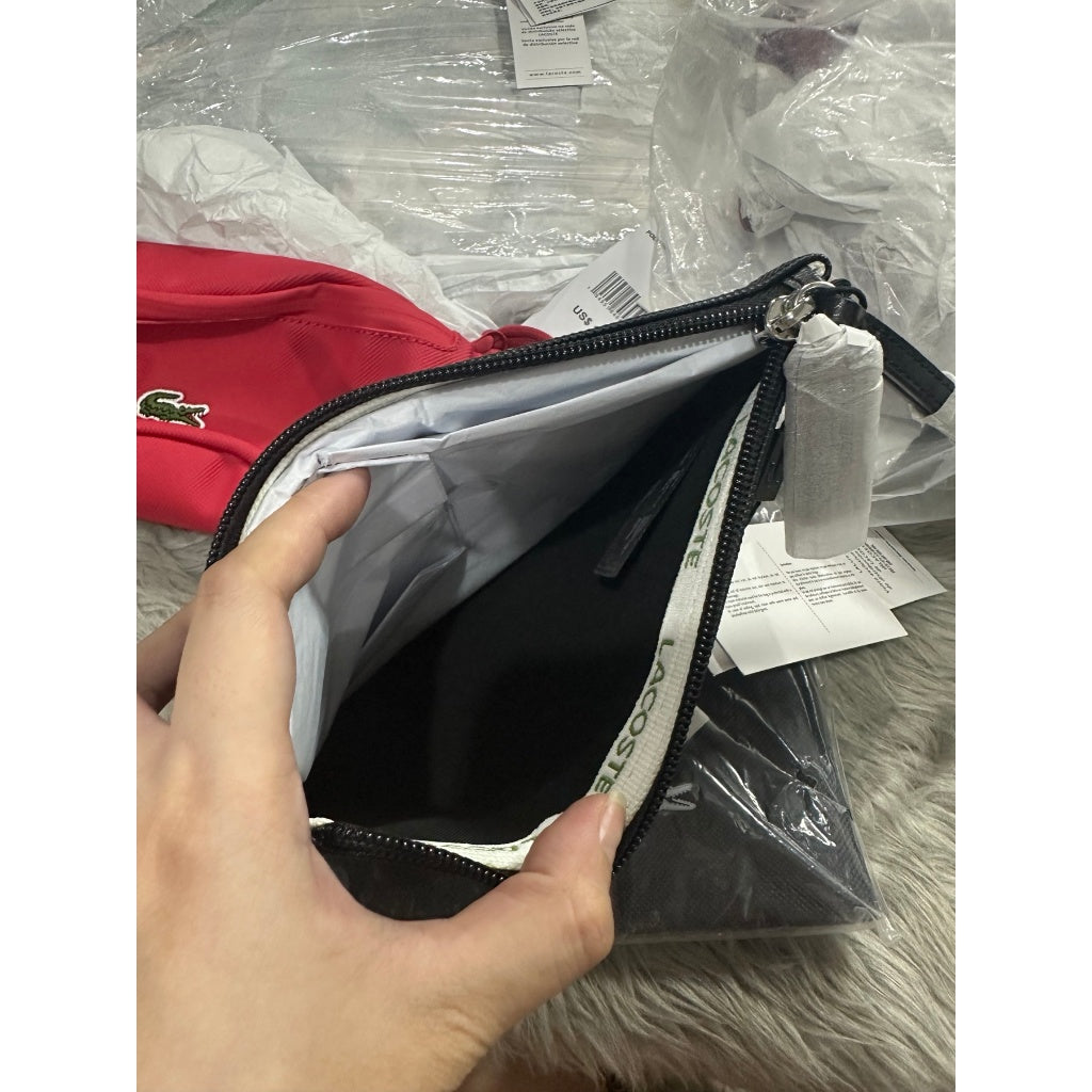 ORIG & IMPORTED LCT Womens L.12.12 Concept Zip Clutch Bag Wristlet Wallet Black