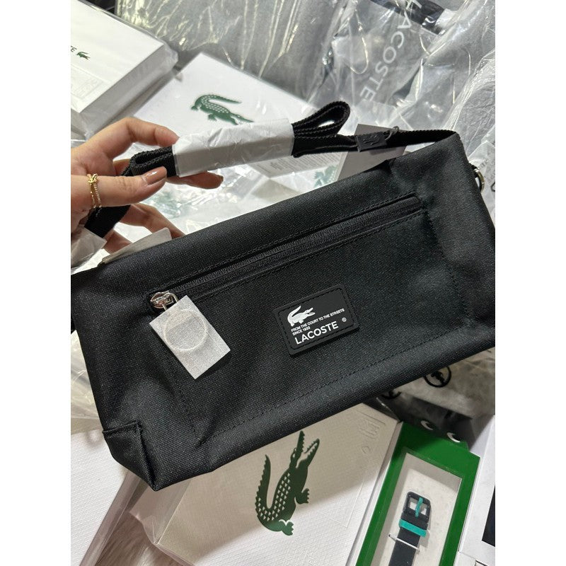 SALE! ❤️ ORIG & IMPORTED LCT Unisex Recycled Fiber Zipped Bag Black Brown Beige Unisex