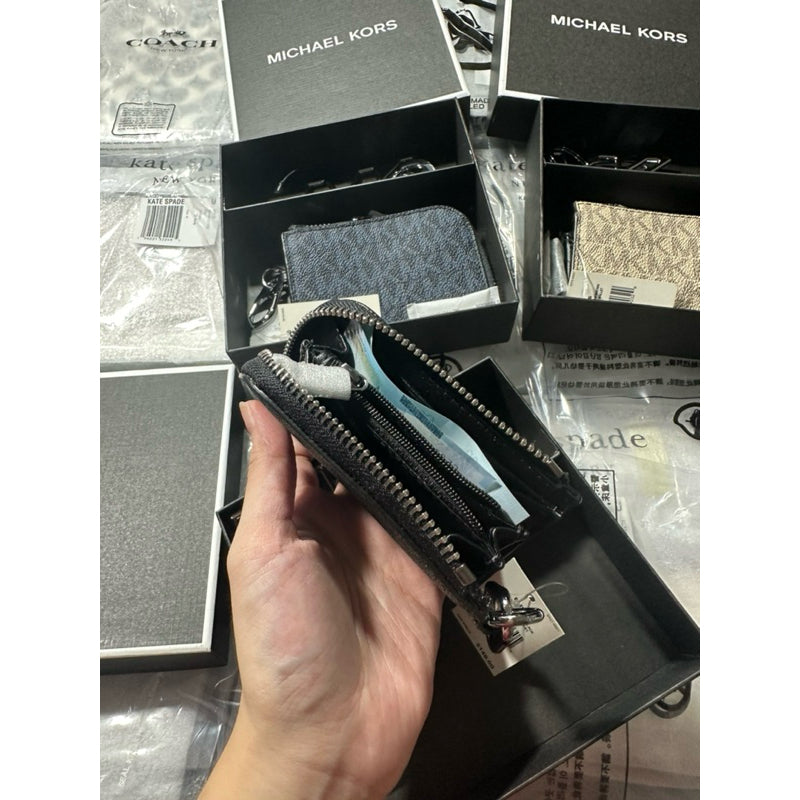 ORIG & IMPORTED MK Logo Men's Wallet and Keychain Gift Set