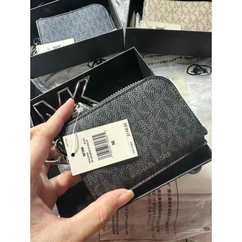 ORIG & IMPORTED MK Logo Men's Wallet and Keychain Gift Set