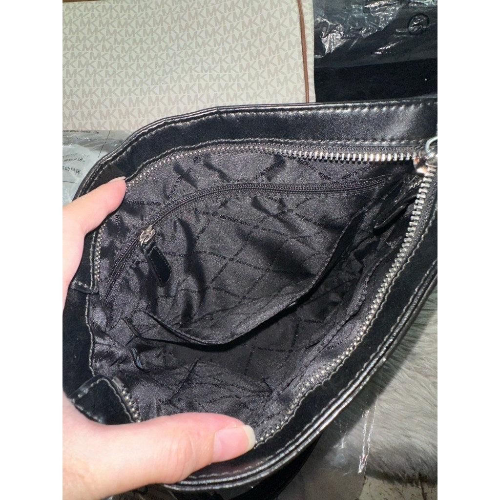 ORIG PRELOVED  MK Connie Slim File Crossbody Bag MonoBlack