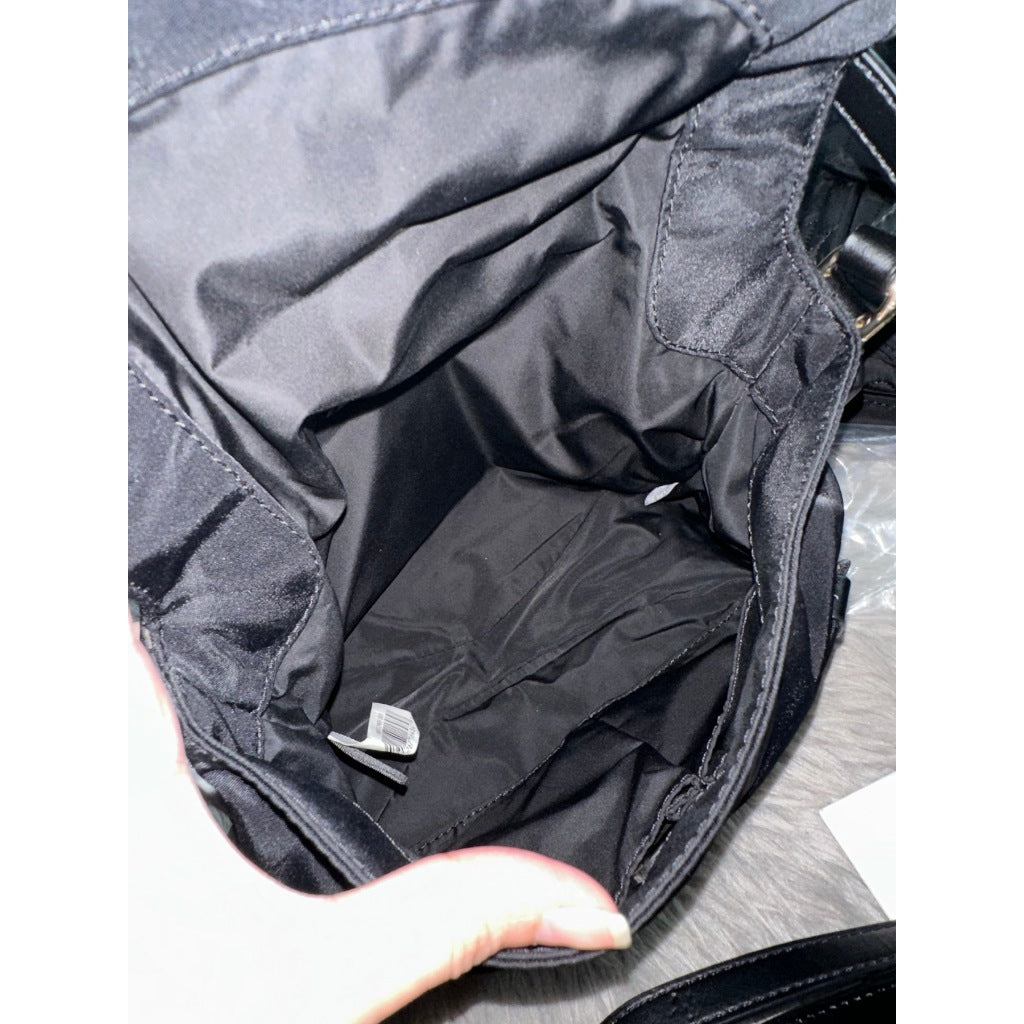 ORIG PRELOVED  MJ Preppy Nylon Mini Natasha Crossbody Bag Black