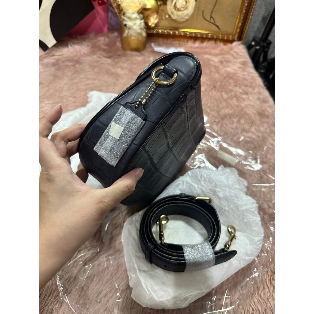 ORIG Preloved CCH Jade Saddle Blue Bag