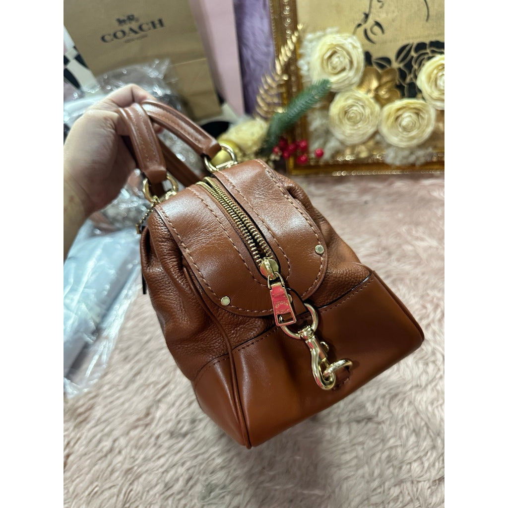 ORIG Preloved RARE CCH Lane Satchel Duffle Brown Bag