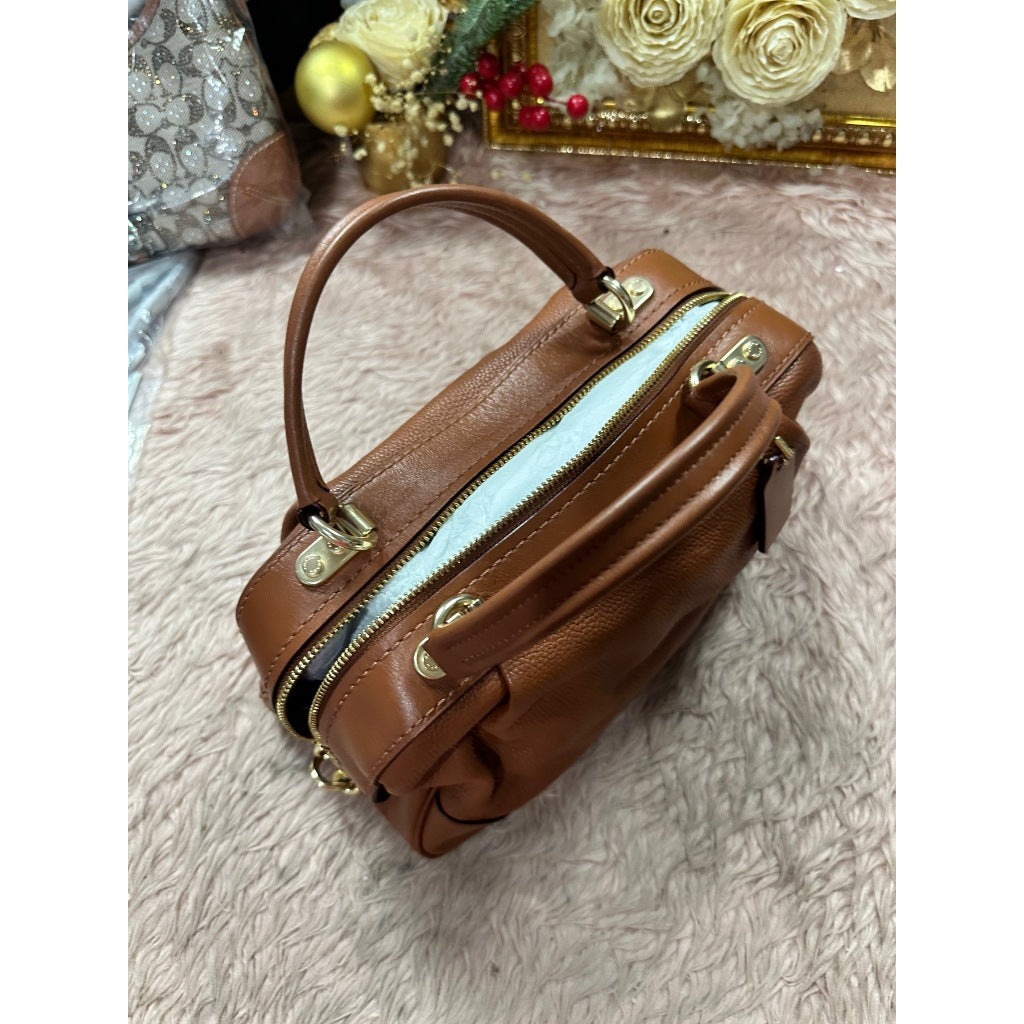 ORIG Preloved RARE CCH Lane Satchel Duffle Brown Bag