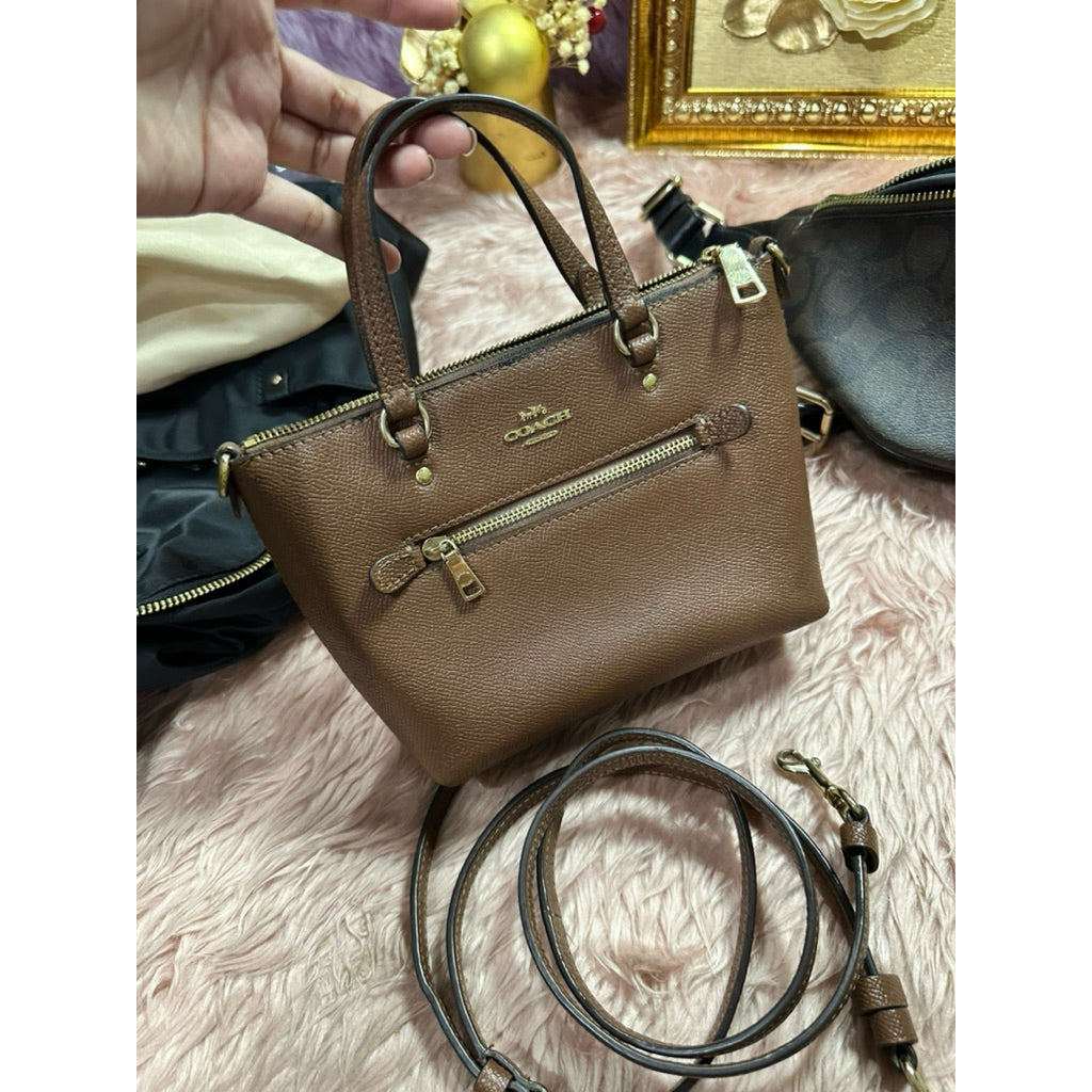 ORIG & IMPORTED Preloved CCH Mini Gallery Bag Brown