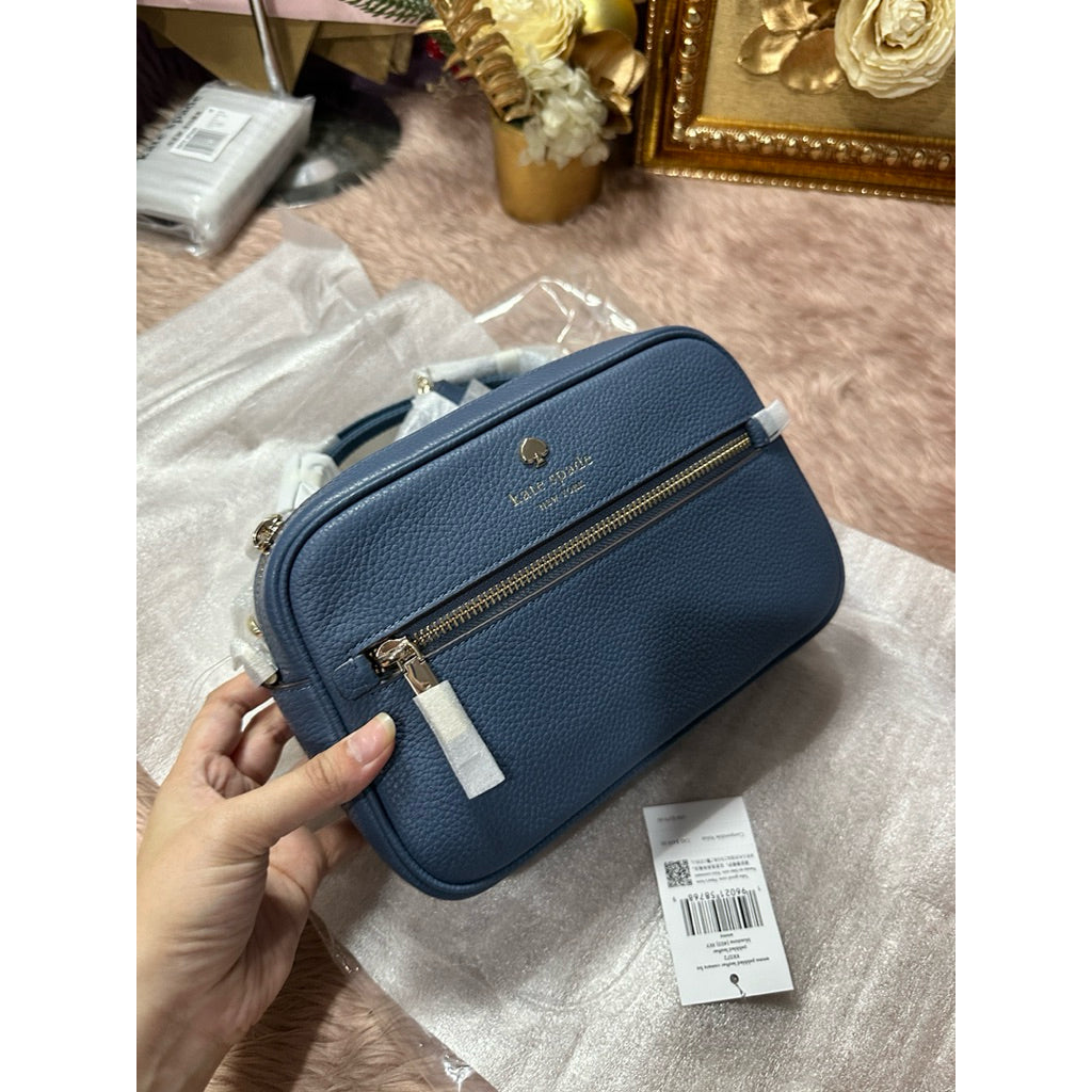 AUTHENTIC/ORIGINAL KS Emma Camera Bag Blue & Pink with small wallet