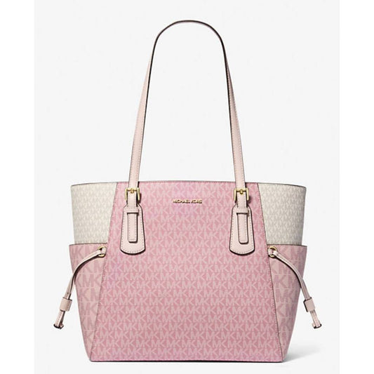ORIG & IMPORTED MK Voyager Large Signature Logo Tote Bag Pink