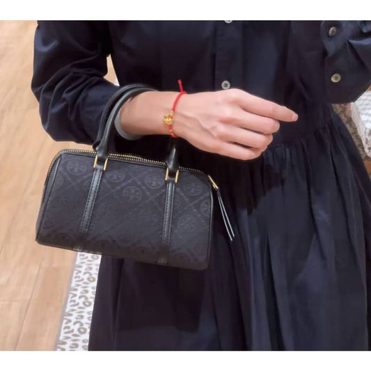 ORIG & IMPORTED TB T Monogram Mini Barrel Black Small Bag