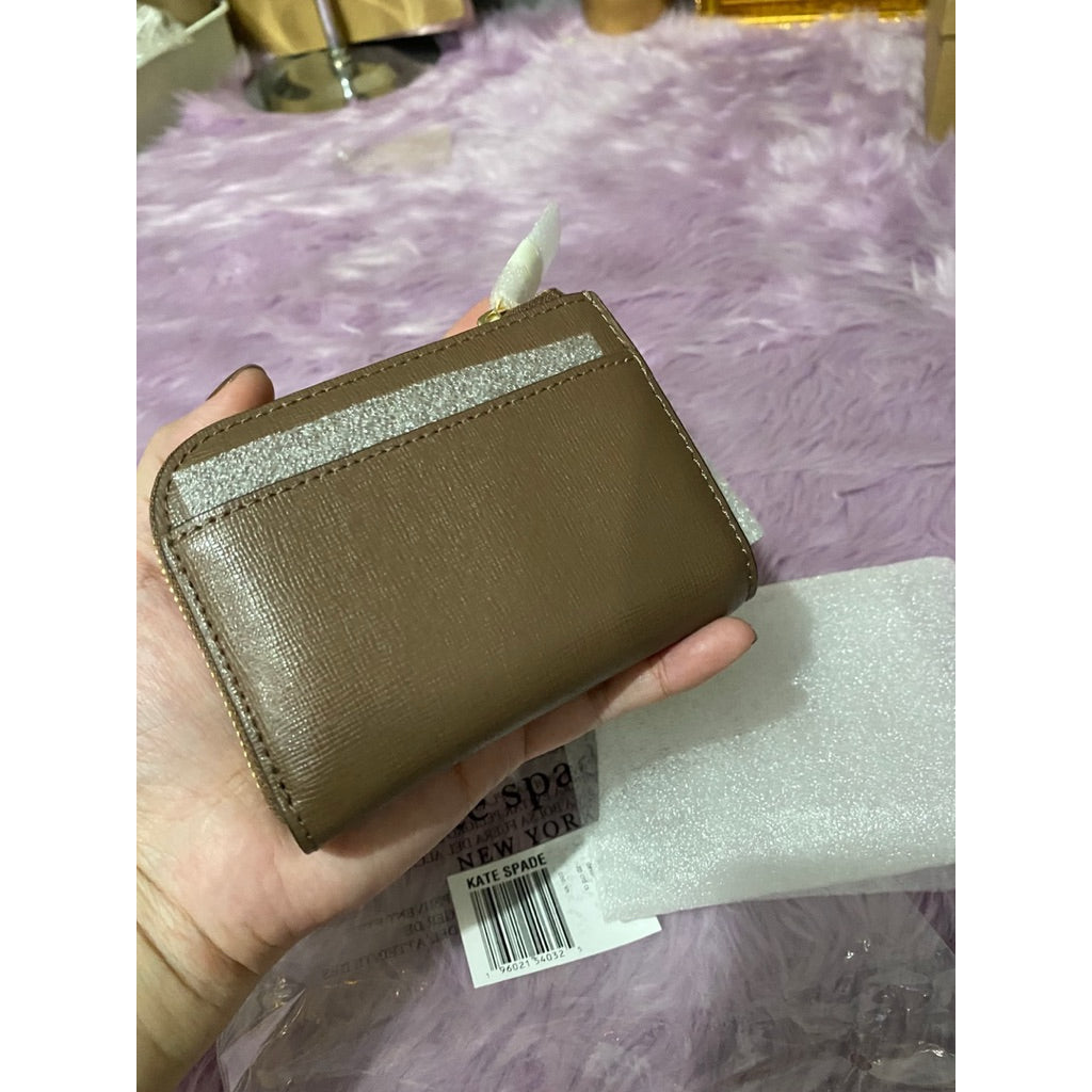 ORIG & IMPORTED KS Devin Zip Card Case Brown Wallet