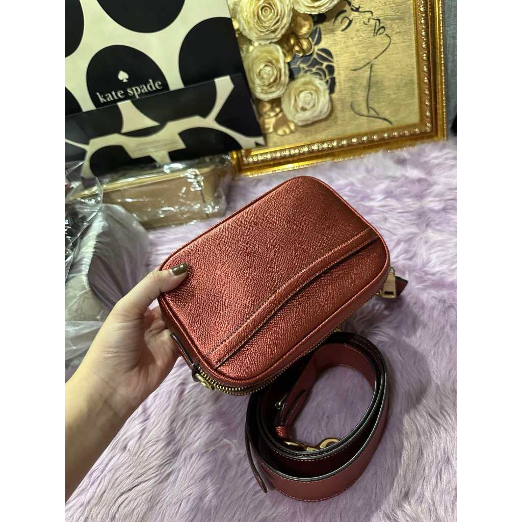 ORIG Preloved CCH Jes Crossbody 20 Small Metallic Red Bag