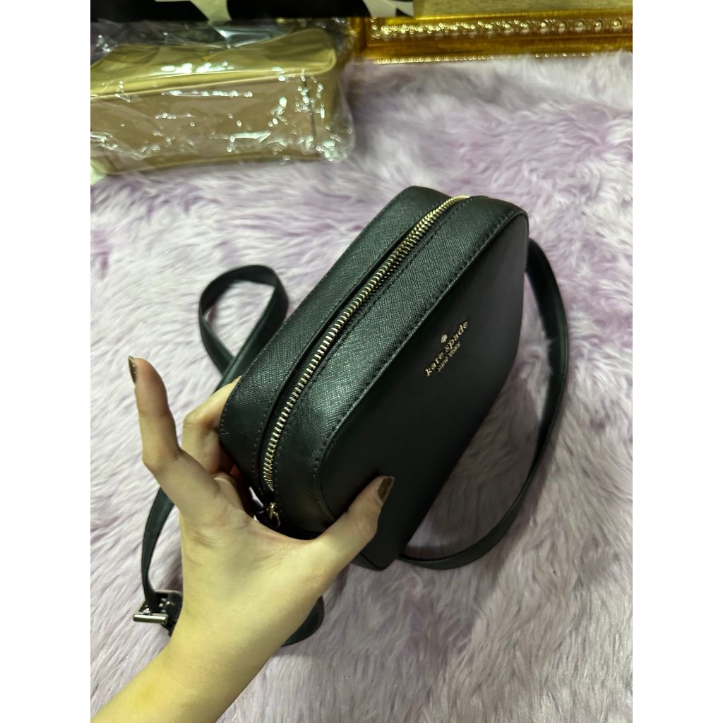 ORIG Preloved KS Newbury Lane Cammie Camera Black Crossbody Bag