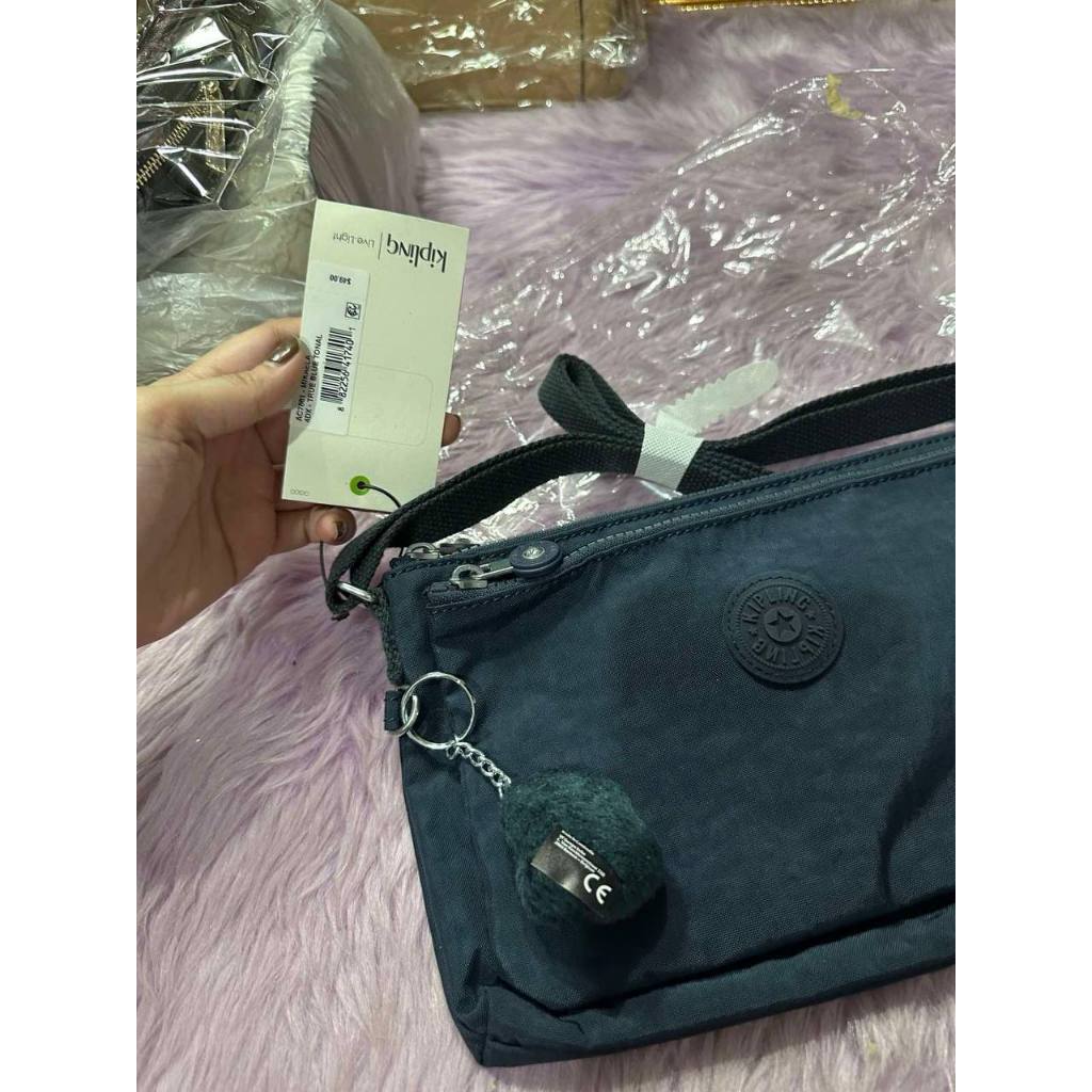 ORIG & IMPORTED Kipling Mikaela Crossbody Small Nylon Blue Bag