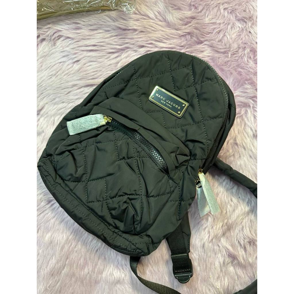 ORIG & IMPORTED MJ Quilted Nylon Mini Backpack Black Bag