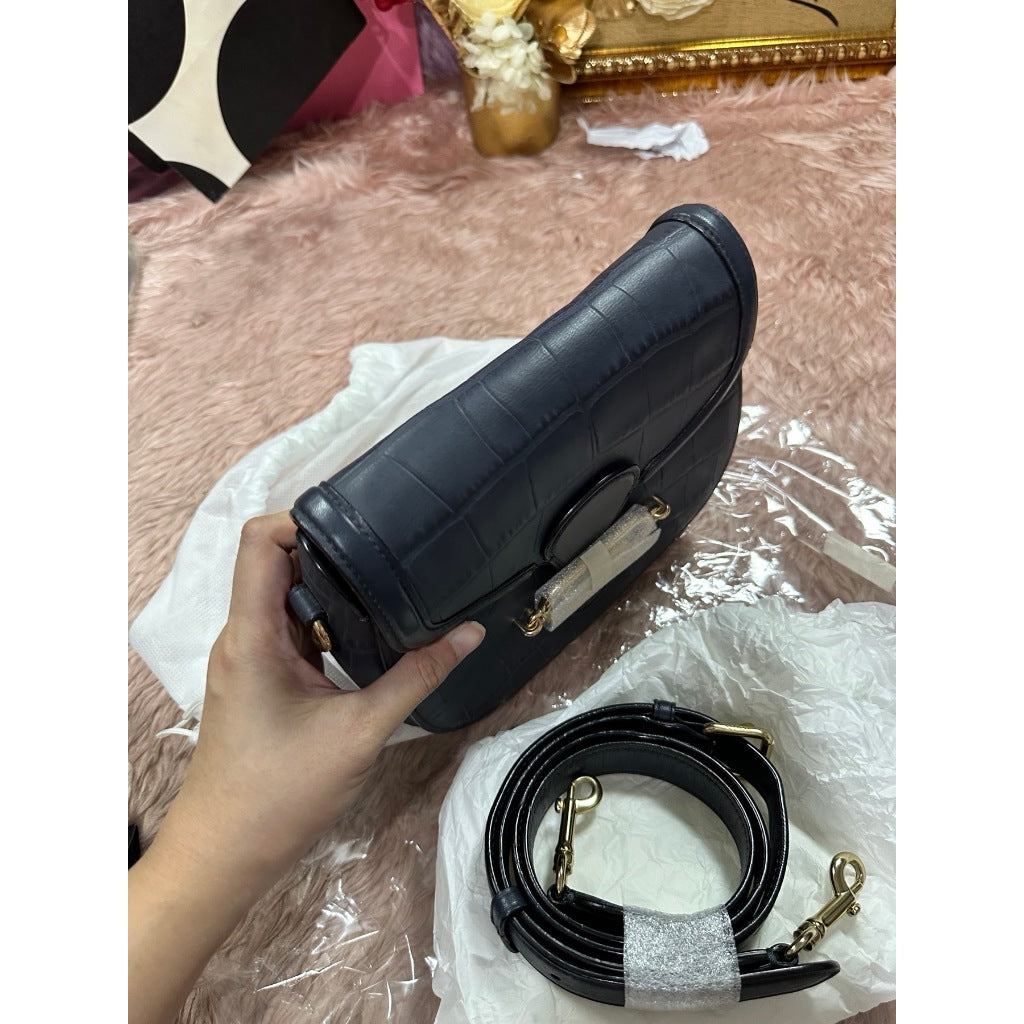 ORIG Preloved CCH Jade Saddle Blue Bag