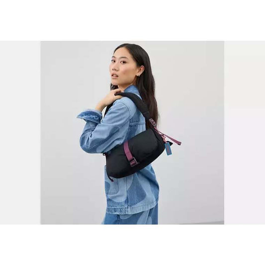 AUTHENTIC/ORIGINAL CCH Retail Coachtopia Loop Puffy Wavy Dinky Bag Black