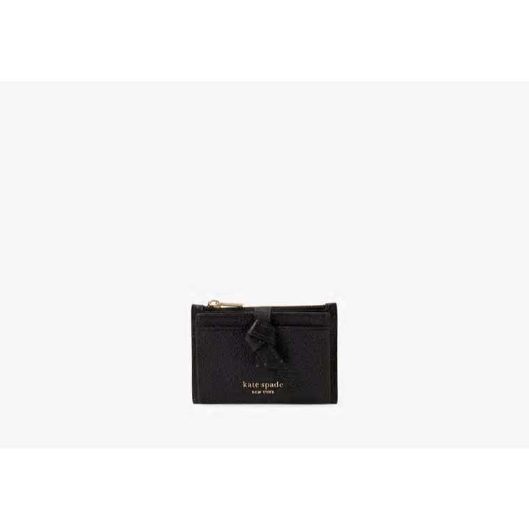 ORIG & IMPORTED KS Knott Zip Card Holder Small Wallet Black Brown