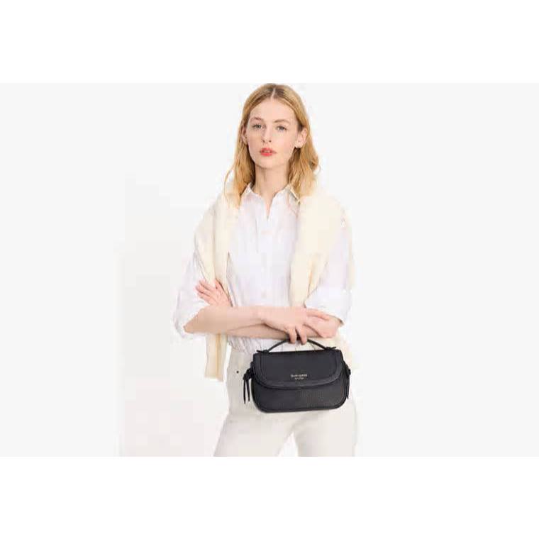 ORIG & IMPORTED KS Knott Top-handle Crossbody Small Black Bag