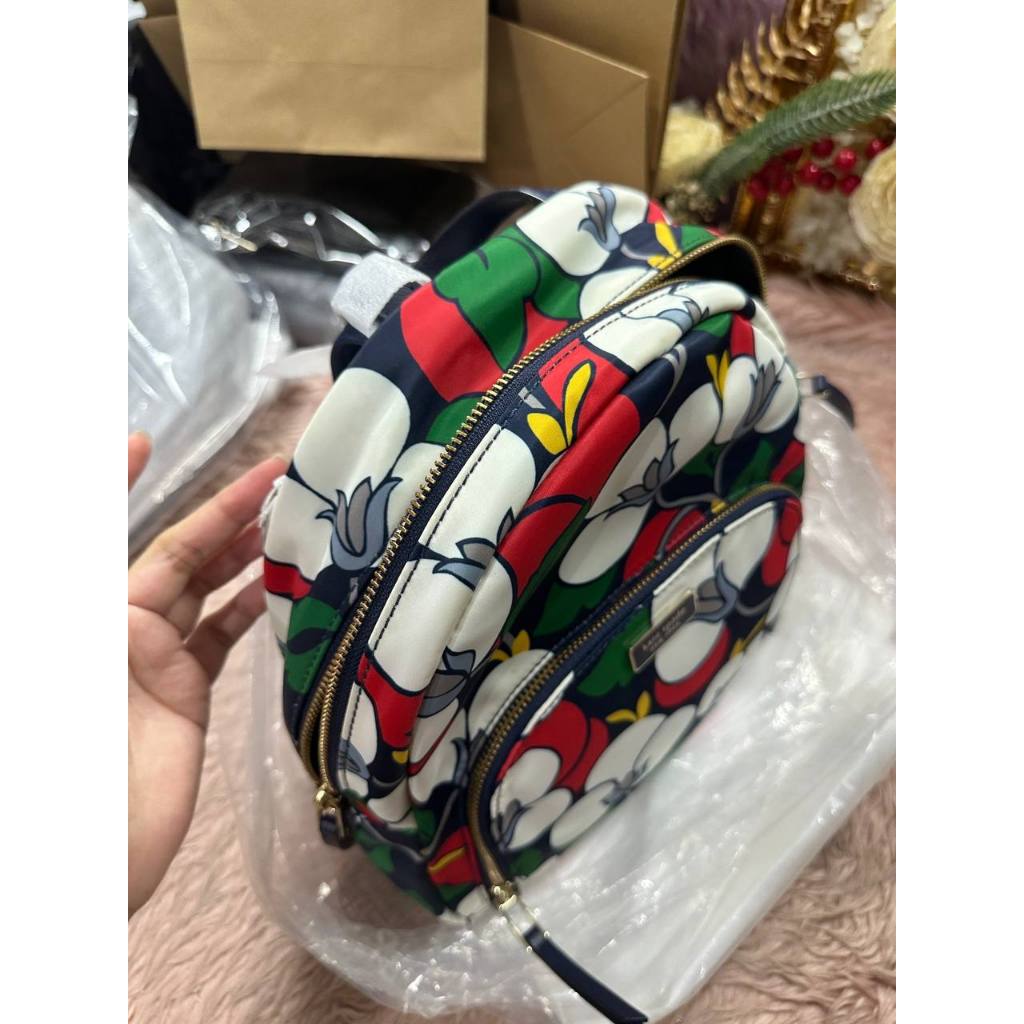 ORIG & IMPORTED KS Dawn Breezy Floral Medium Nylon Backpack