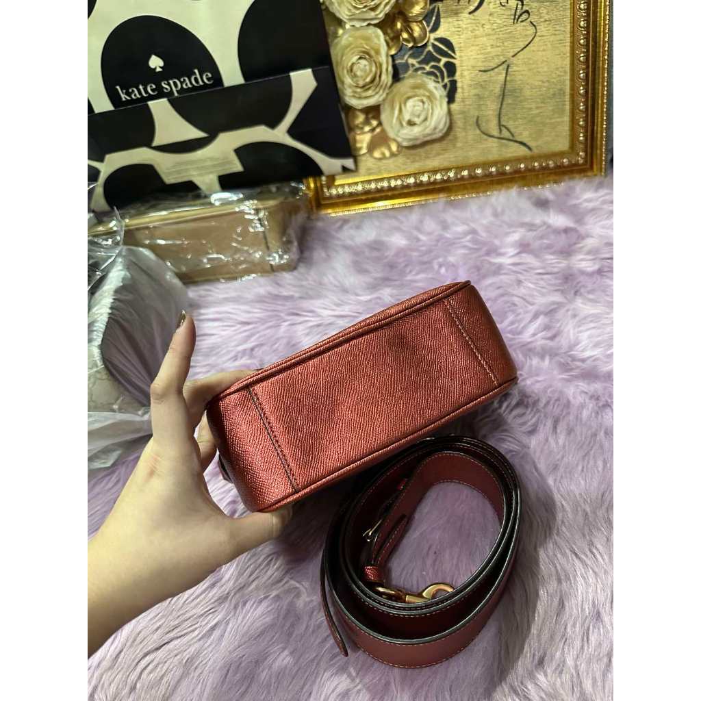 ORIG Preloved CCH Jes Crossbody 20 Small Metallic Red Bag