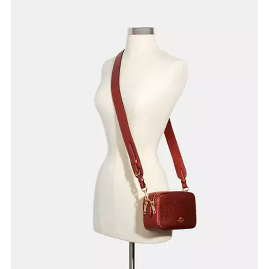 ORIG Preloved CCH Jes Crossbody 20 Small Metallic Red Bag