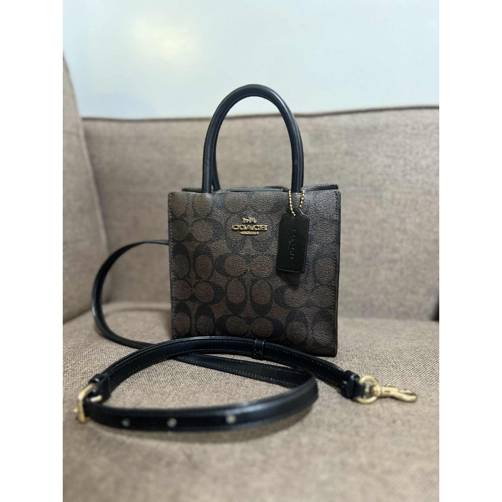 ORIG Preloved CCH RARE Mini Cally Crossbody Small Brown Bag