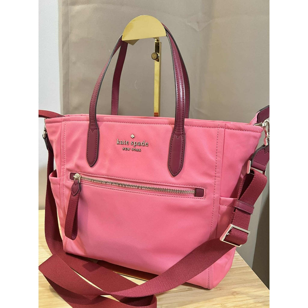 ORIG Preloved KS Chelsea Medium Satchel Pink Nylon Bag
