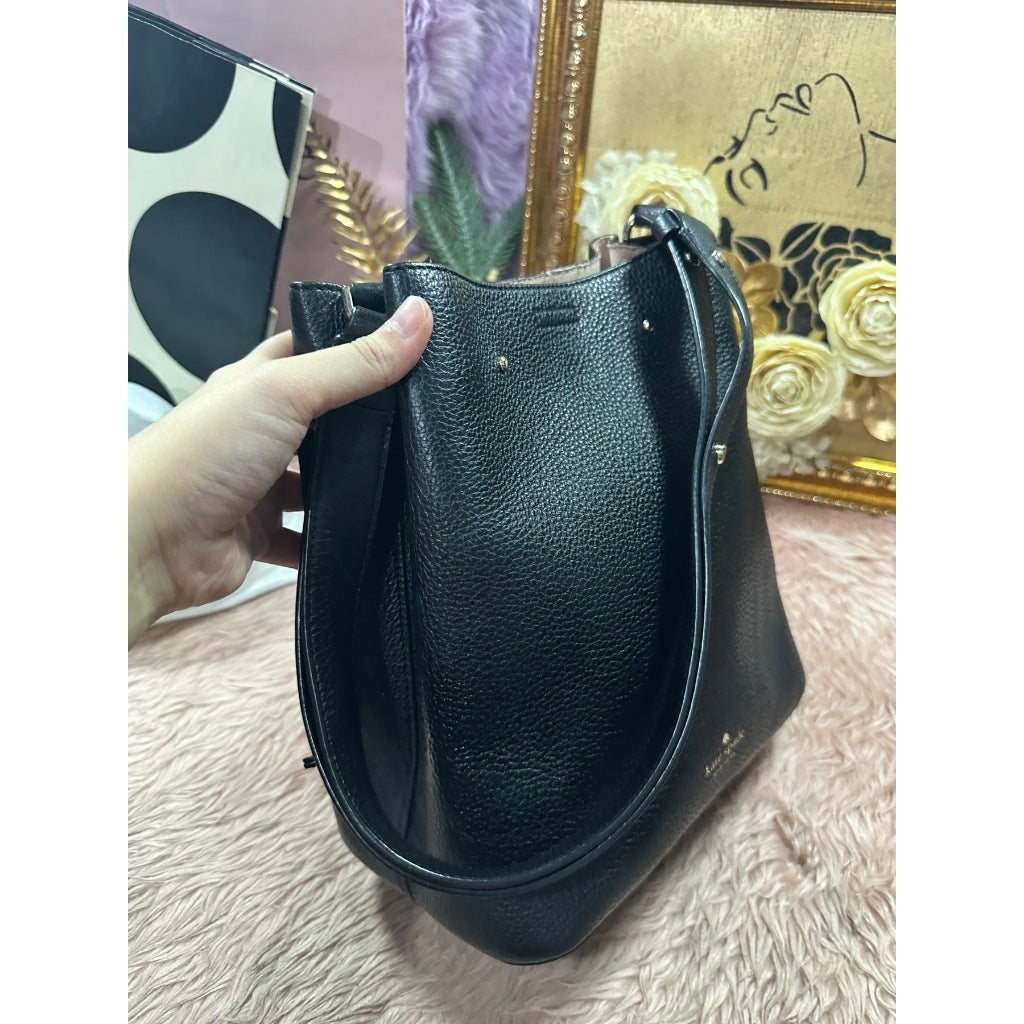 ORIG Preloved KS Marti Large Bucket Black Bag
