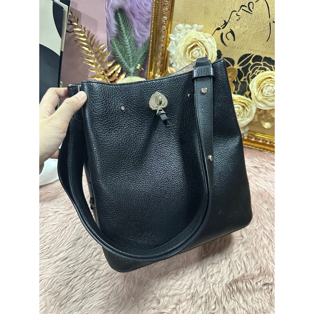 ORIG Preloved KS Marti Large Bucket Black Bag