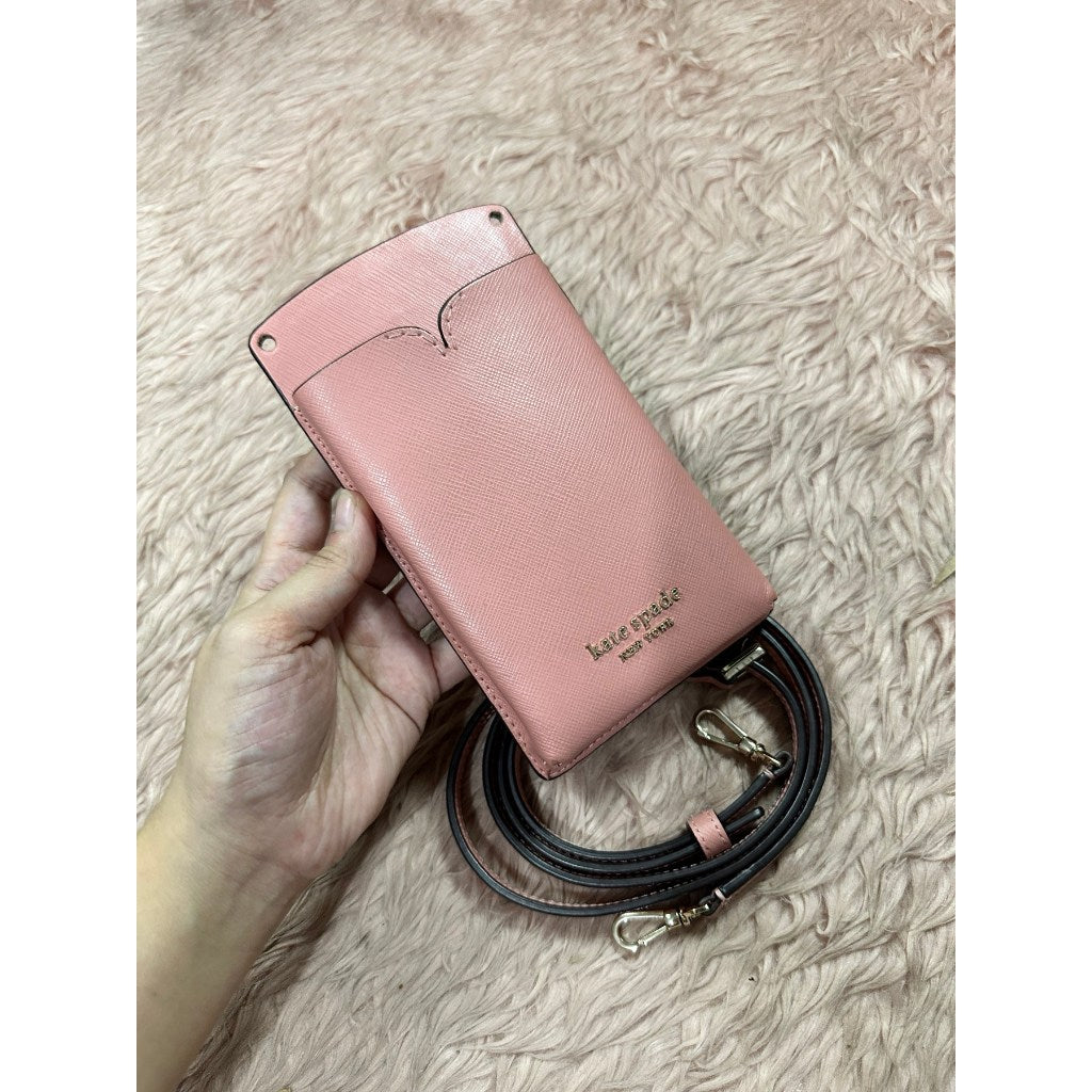 ORIG Preloved KS Spencer Slim Crossbody Phone Small Pink Bag