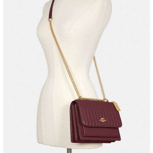 ORIG & IMPORTED RARE CCH Klare Crossbody Quilted Bag Mauve Red Maroon