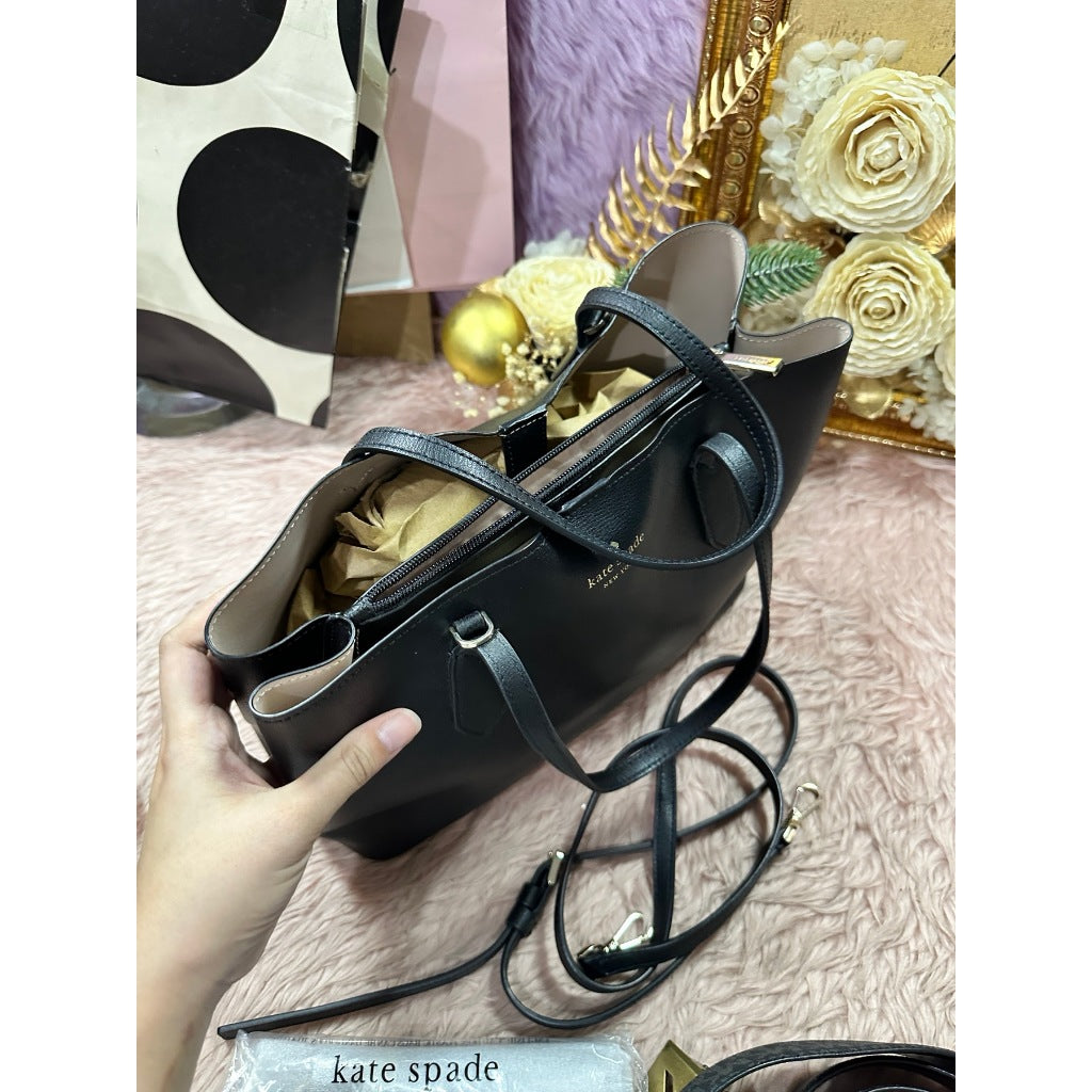 ORIG Preloved KS Harper Satchel Black Bag