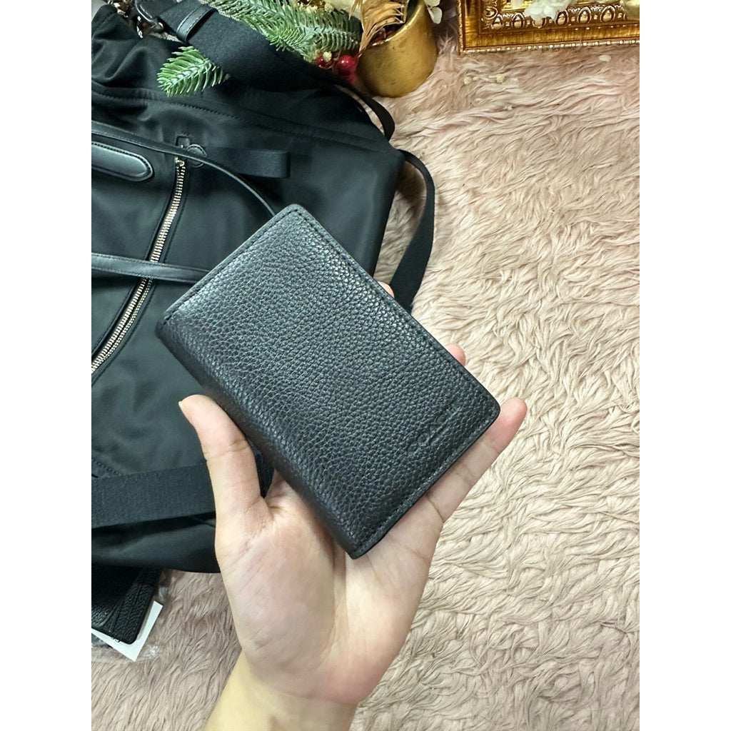 ORIG & IMPORTED CCH ID Wallet In Signature Canvas Small Men Card Holder Wallet