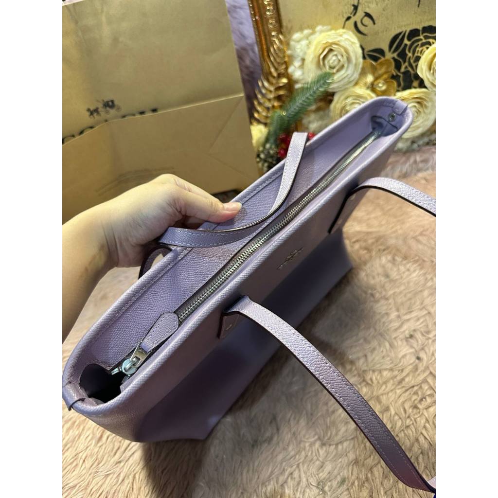 ORIG & IMPORTED CCH City Zip Top Tote Lilac Purple Large Bag