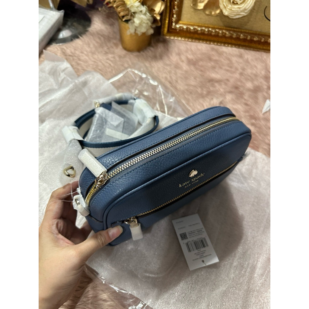 AUTHENTIC/ORIGINAL KS Emma Camera Bag Blue & Pink with small wallet