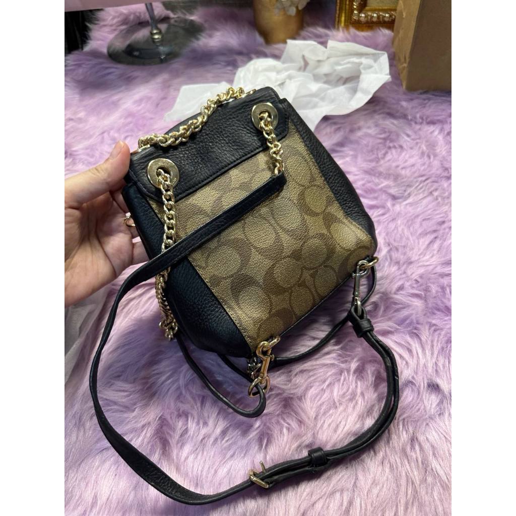 ORIG Preloved CCH Convertible Mini Backpack Khaki/Black Bag
