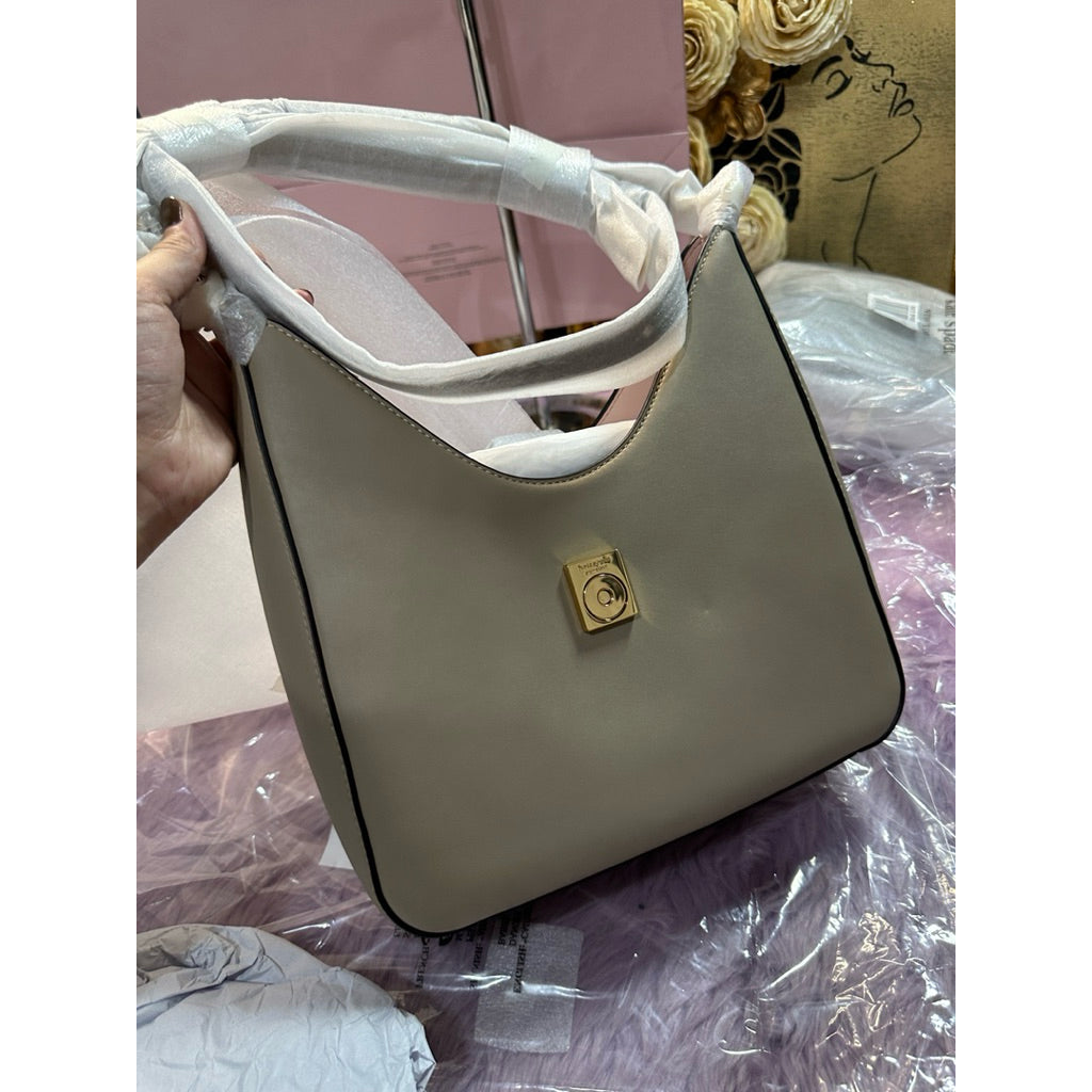 AUTHENTIC/ORIGINAL Kate Spade Dakota Large Taupe Hobo Bag