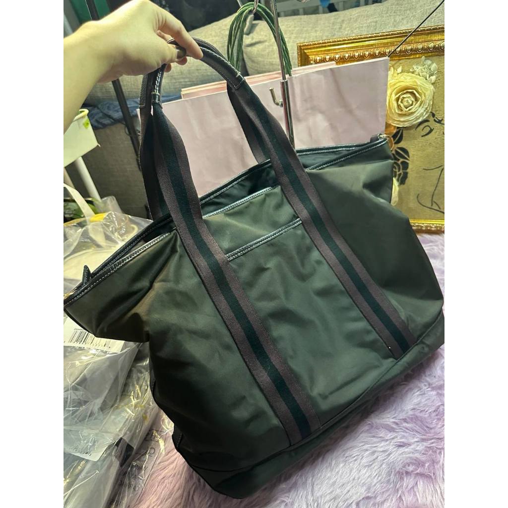 ORIG Preloved CCH Ellis Weekender Nylon Tote Large Black Bag