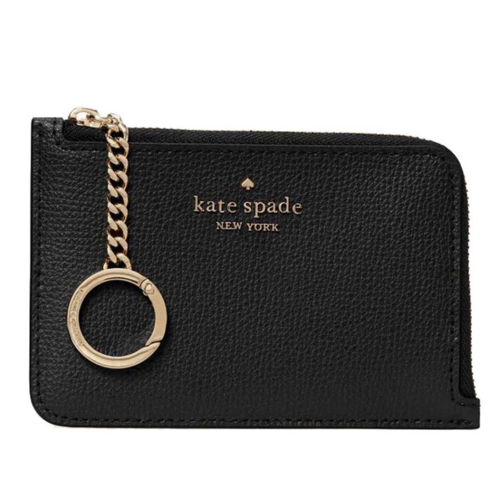 ORIG & IMPORTED KS Darcy Medium L Zip Card Holder Black Wallet