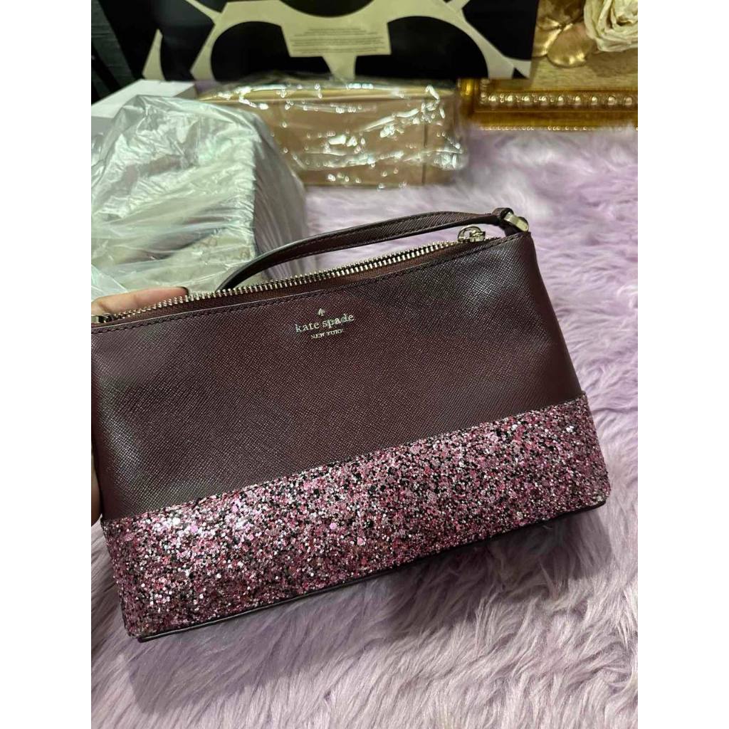 ORIG Preloved KS Greta Glitter Ramey Crossbody Small Pink Bag