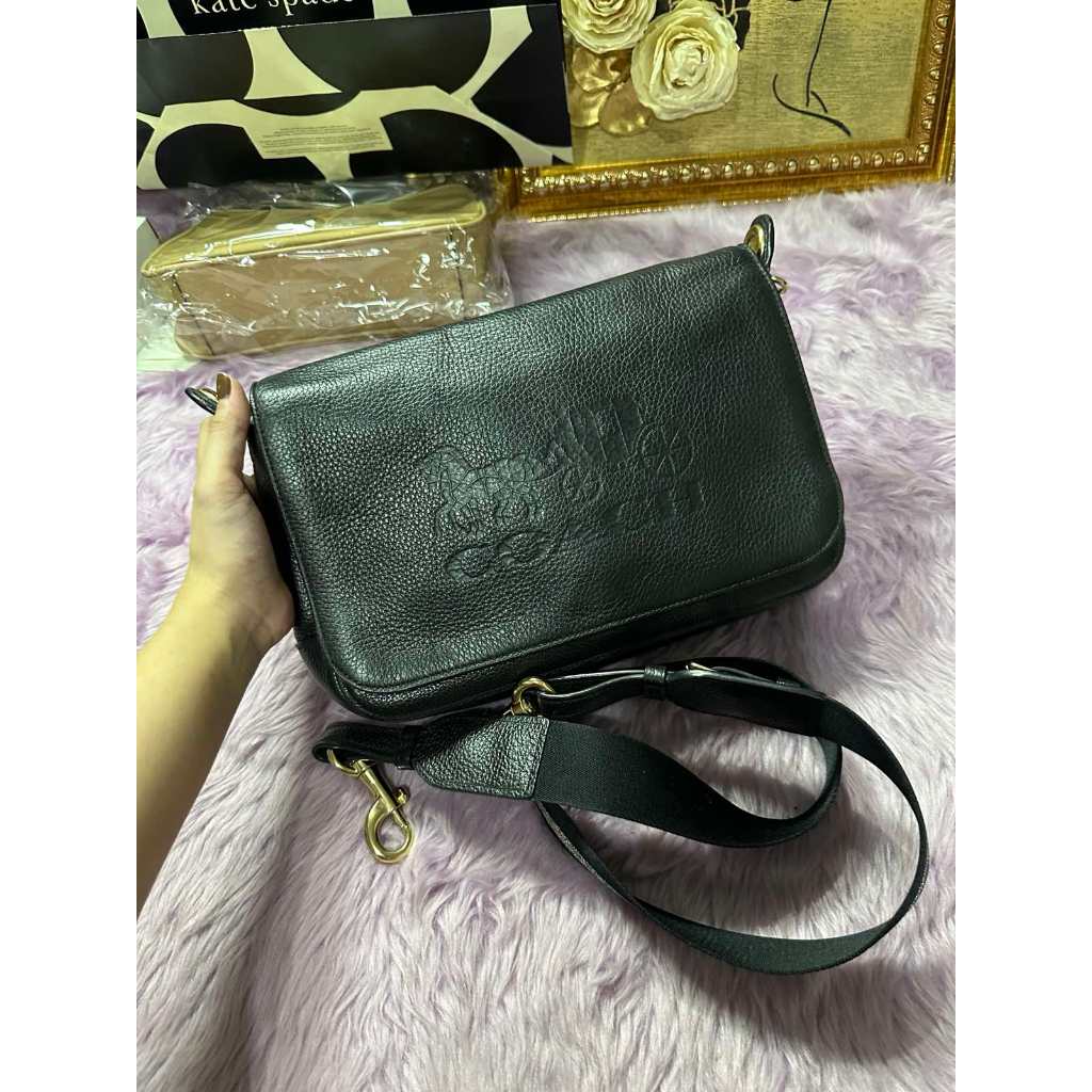 ORIG Preloved CCH Jes Messenger Medium Black Bag