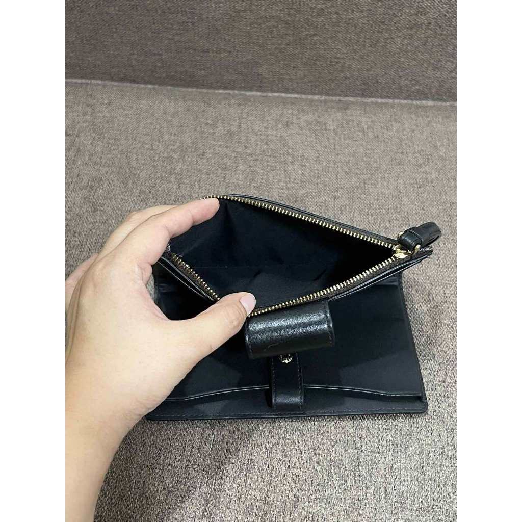 ORIG Preloved CCH Phone Long Wallet In Signature Canvas Brown