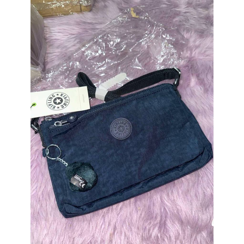 ORIG & IMPORTED Kipling Mikaela Crossbody Small Nylon Blue Bag