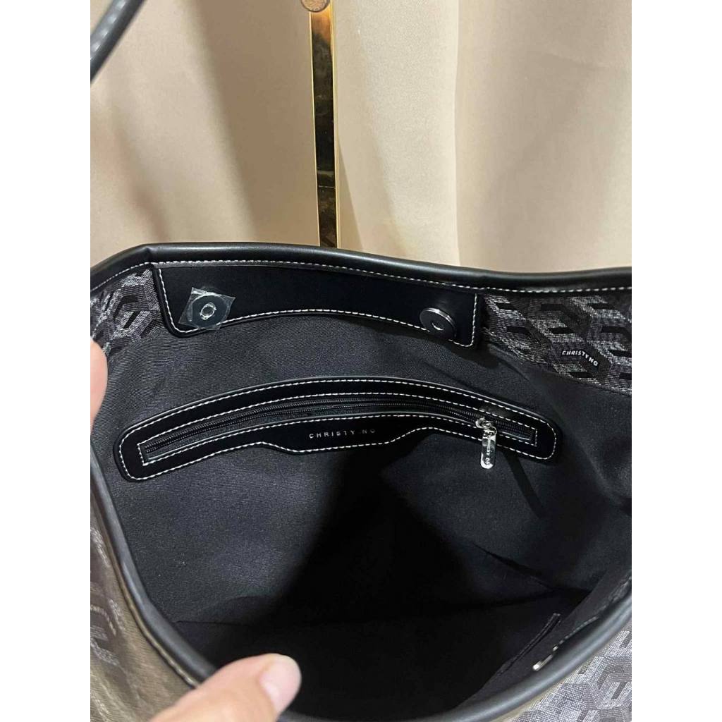 ORIG Preloved Cristy Ng Alesso Large Hobo Bag Black