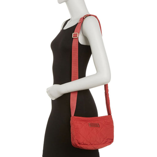 ORIG Preloved MJ Quilted Nylon Crossbody Small Bag in Cherry Red