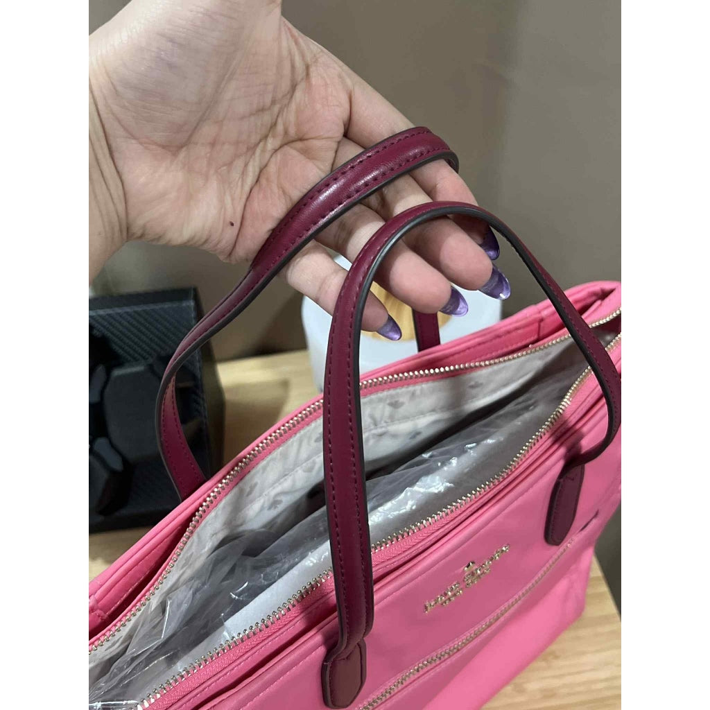 ORIG Preloved KS Chelsea Medium Satchel Pink Nylon Bag