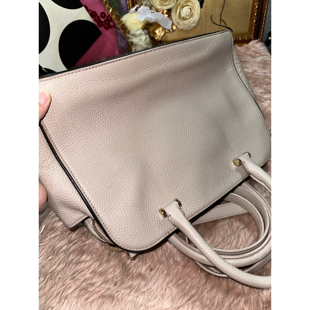ORIG Preloved KS Kalen Chester Street Satchel Triple Compartment Taupe Bag