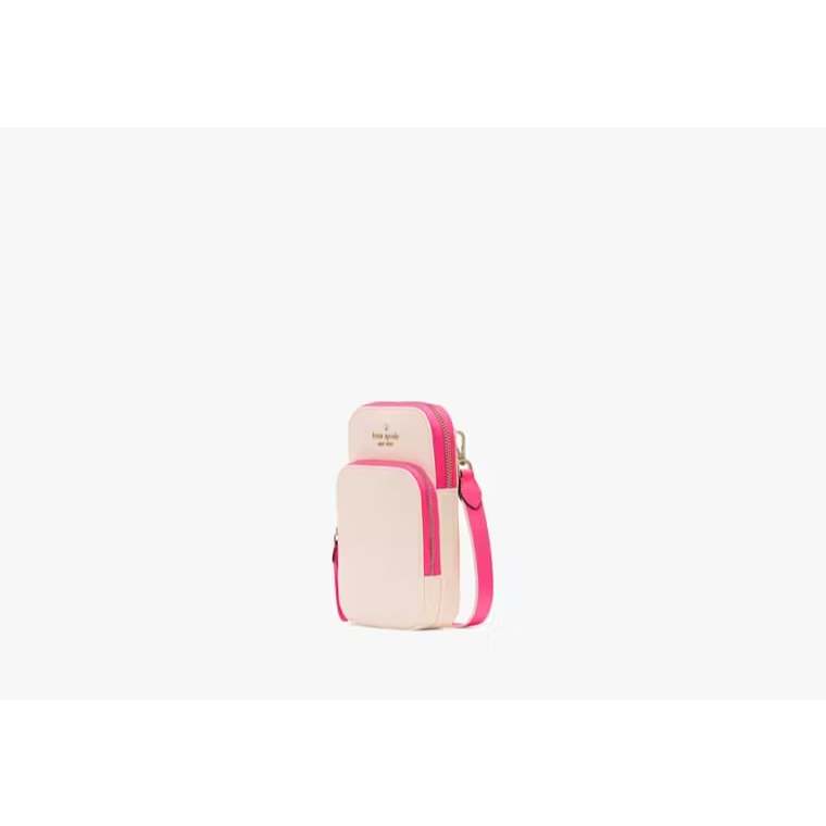 AUTHENTIC/ORIGINAL KS Chelsea Nylon Phone Crossbody Pink Small Bag