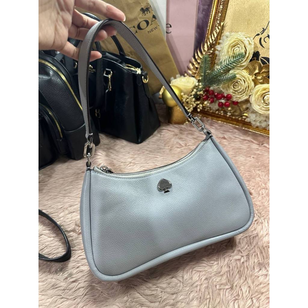 ORIG Preloved KS Kayla Small Convertible Shoulder Bag Gray