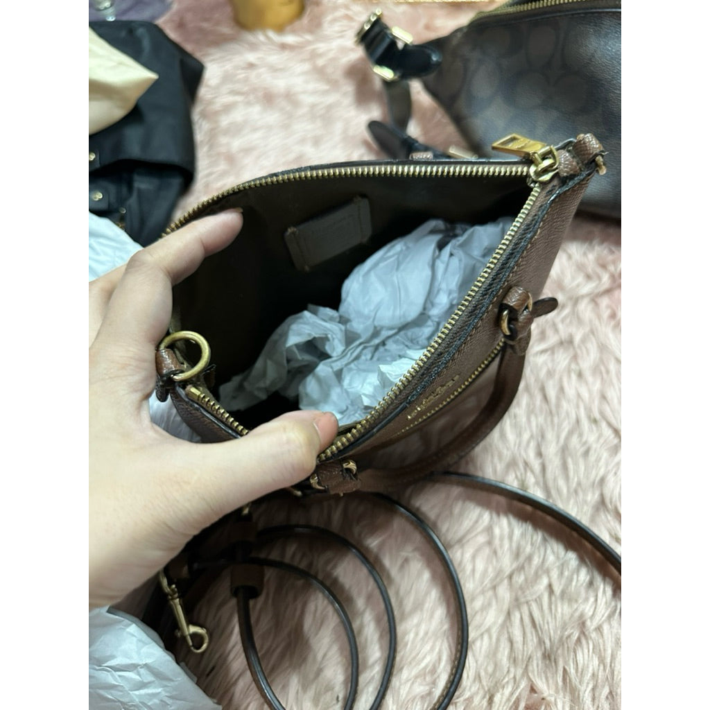 ORIG & IMPORTED Preloved CCH Mini Gallery Bag Brown